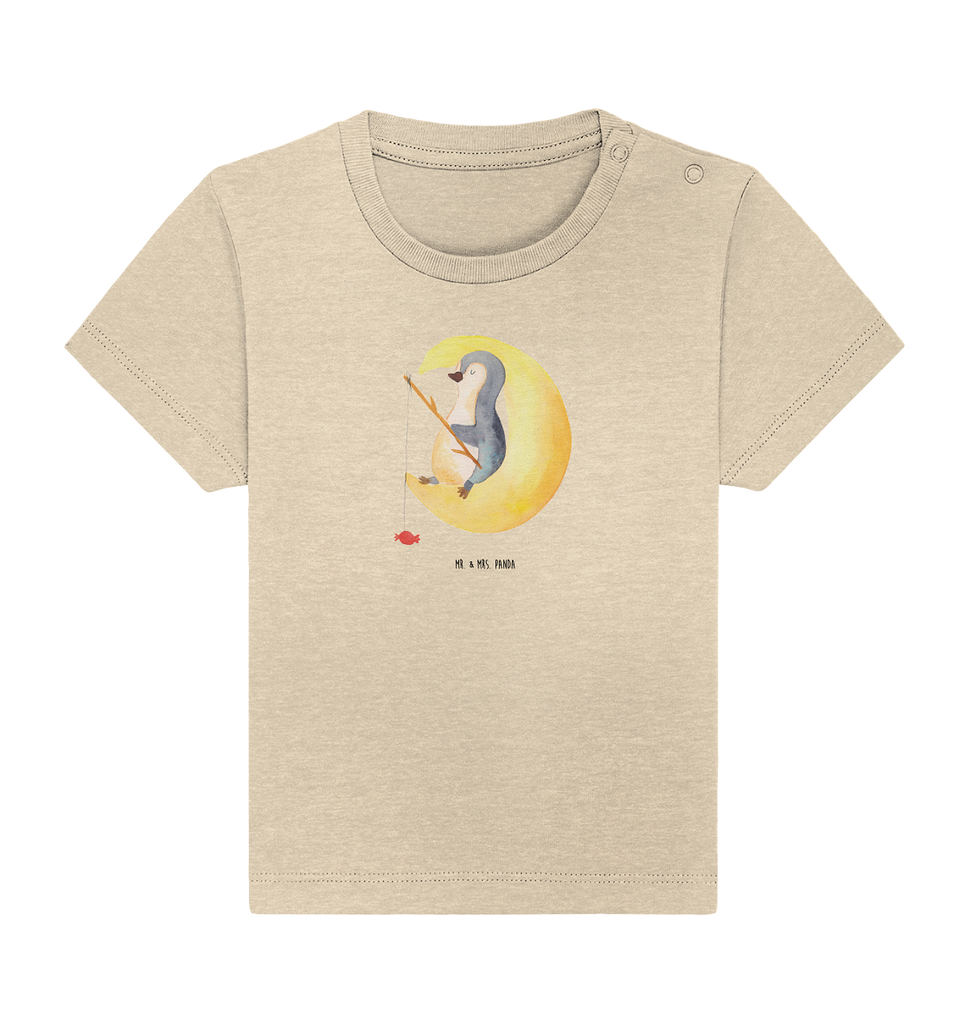 Organic Baby Shirt Pinguin Mond Baby T-Shirt, Jungen Baby T-Shirt, Mädchen Baby T-Shirt, Shirt, Pinguin, Pinguine, Spruch, schlafen, Nachtruhe, Einschlafen, Schlafzimmer, Schlafstörungen, Gästezimmer