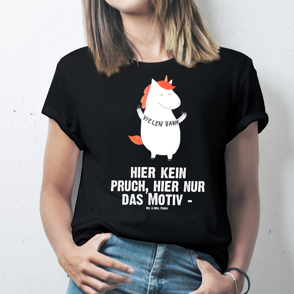 T-Shirt Standard Einhorn Vielen Dank T-Shirt, Shirt, Tshirt, Lustiges T-Shirt, T-Shirt mit Spruch, Party, Junggesellenabschied, Jubiläum, Geburstag, Herrn, Damen, Männer, Frauen, Schlafshirt, Nachthemd, Sprüche, Einhorn, Einhörner, Einhorn Deko, Pegasus, Unicorn, Danke, vielen Dank, Dankeschön, Danksagung