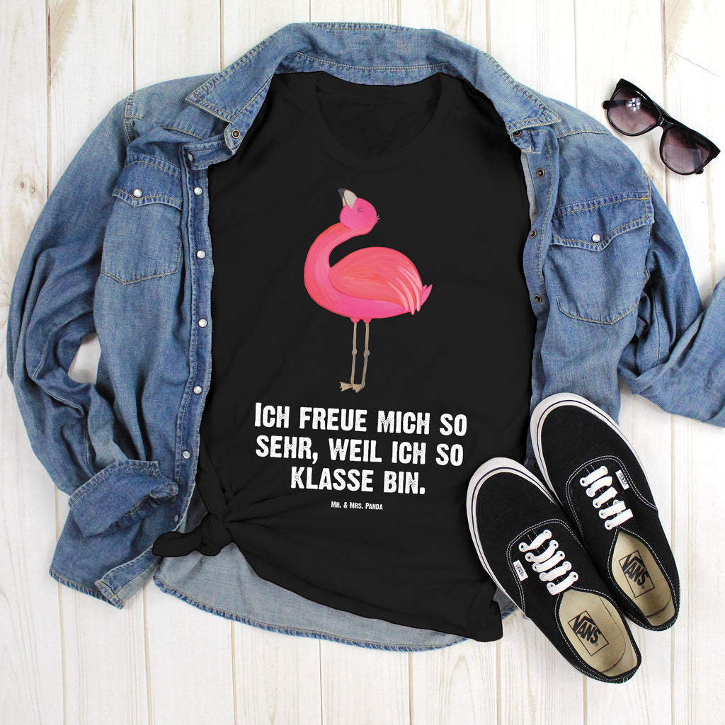 T-Shirt Standard Flamingo stolz T-Shirt, Shirt, Tshirt, Lustiges T-Shirt, T-Shirt mit Spruch, Party, Junggesellenabschied, Jubiläum, Geburstag, Herrn, Damen, Männer, Frauen, Schlafshirt, Nachthemd, Sprüche, Flamingo, stolz, Freude, Selbstliebe, Selbstakzeptanz, Freundin, beste Freundin, Tochter, Mama, Schwester