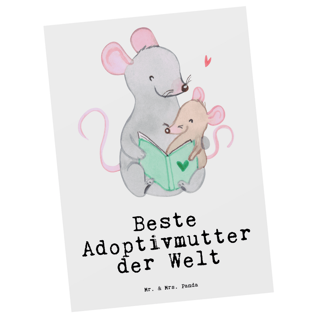 Postkarte Maus Beste Adoptivmutter der Welt Postkarte, Karte, Geschenkkarte, Grußkarte, Einladung, Ansichtskarte, Geburtstagskarte, Einladungskarte, Dankeskarte, Ansichtskarten, Einladung Geburtstag, Einladungskarten Geburtstag, für, Dankeschön, Geschenk, Schenken, Geburtstag, Geburtstagsgeschenk, Geschenkidee, Danke, Bedanken, Mitbringsel, Freude machen, Geschenktipp, Adoptivmutter, Adoptivmama, adoptiert, Mama, Mami, Mutter, Muttertag, Mutti, Ma, Tochter, Sohn, Beste Mama, Beste, Supermama