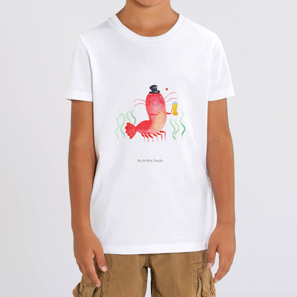 Organic Kinder T-Shirt Hummer mit Weizen Kinder T-Shirt, Kinder T-Shirt Mädchen, Kinder T-Shirt Jungen, Meerestiere, Meer, Urlaub, Garnele, Garnelen, Bier, Kochen, Männerhaushalt, Junggeselle, Junggesellin, Bierliebhaber, Kneipe, Gasthaus, Wirtschaft