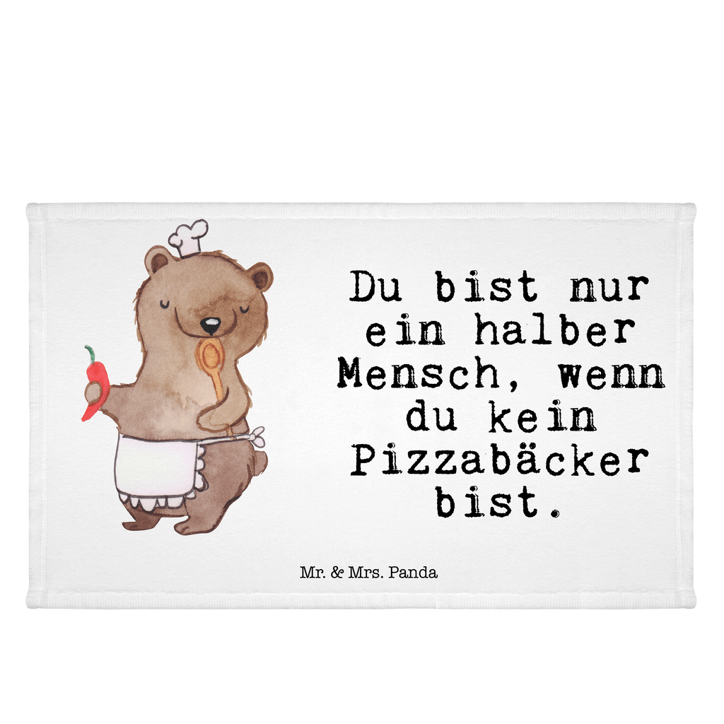 Handtuch Pizzabäcker mit Herz Gästetuch, Reisehandtuch, Sport Handtuch, Frottier, Kinder Handtuch, Beruf, Ausbildung, Jubiläum, Abschied, Rente, Kollege, Kollegin, Geschenk, Schenken, Arbeitskollege, Mitarbeiter, Firma, Danke, Dankeschön, Lieferdienstmitarbeiter, Pizzabäcker, Pizzabote, Pizzabringdienst, Lieferbringdienst