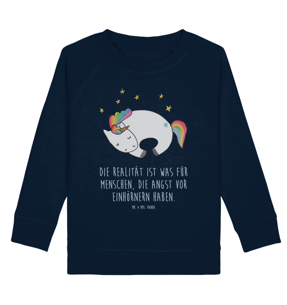 Organic Kinder Pullover Einhorn Nacht Kinder Pullover, Kinder Sweatshirt, Jungen, Mädchen, Einhorn, Einhörner, Einhorn Deko, Pegasus, Unicorn, Träume, Traum, unicorn, Realität, Menschen, Geschenk, Ruhe, Freundin