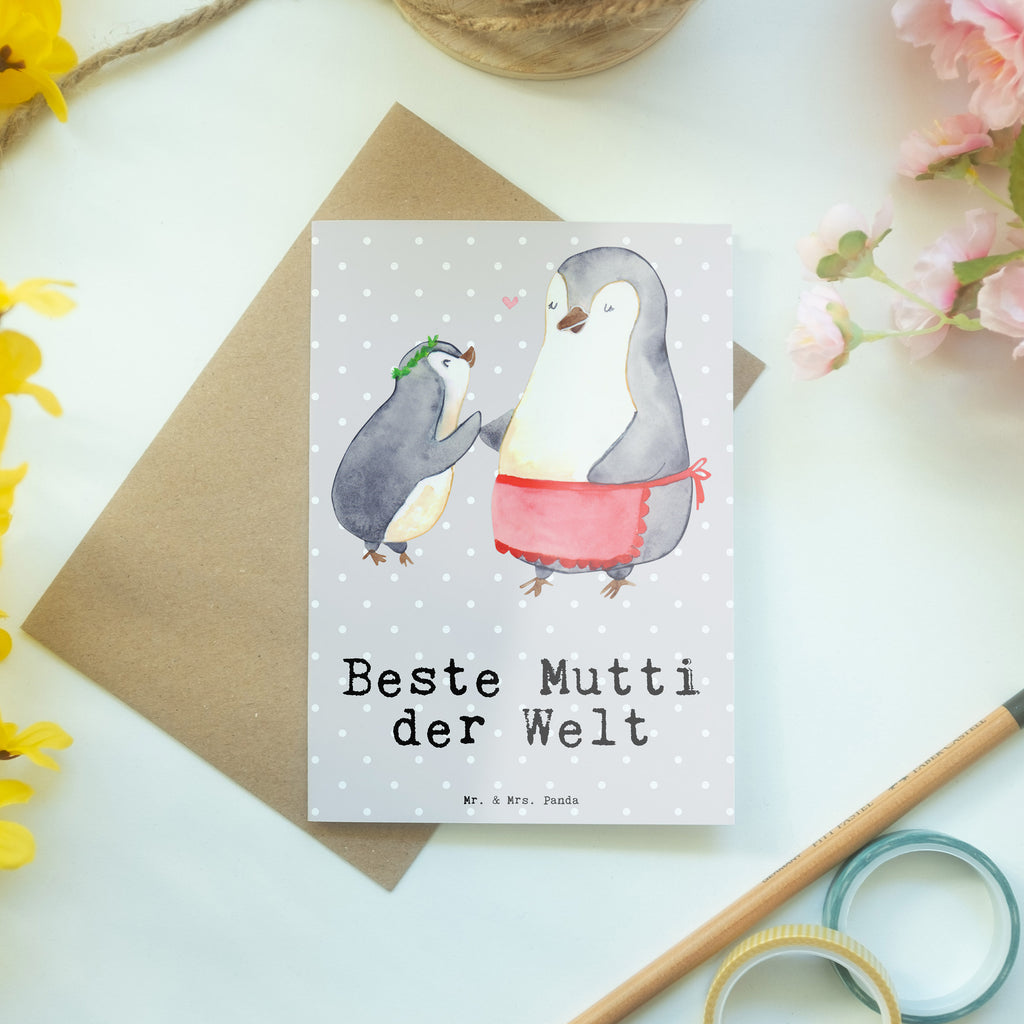 Grußkarte Pinguin Beste Mutti der Welt Grußkarte, Klappkarte, Einladungskarte, Glückwunschkarte, Hochzeitskarte, Geburtstagskarte, Karte, Ansichtskarten, für, Dankeschön, Geschenk, Schenken, Geburtstag, Geburtstagsgeschenk, Geschenkidee, Danke, Bedanken, Mitbringsel, Freude machen, Geschenktipp, Mama, Mami, Mutter, Muttertag, Mutti, Ma, Tochter, Sohn, Beste Mama, Beste, Supermama