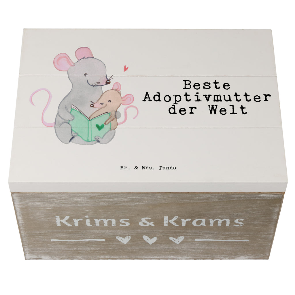 Holzkiste Maus Beste Adoptivmutter der Welt Holzkiste, Kiste, Schatzkiste, Truhe, Schatulle, XXL, Erinnerungsbox, Erinnerungskiste, Dekokiste, Aufbewahrungsbox, Geschenkbox, Geschenkdose, für, Dankeschön, Geschenk, Schenken, Geburtstag, Geburtstagsgeschenk, Geschenkidee, Danke, Bedanken, Mitbringsel, Freude machen, Geschenktipp, Adoptivmutter, Adoptivmama, adoptiert, Mama, Mami, Mutter, Muttertag, Mutti, Ma, Tochter, Sohn, Beste Mama, Beste, Supermama