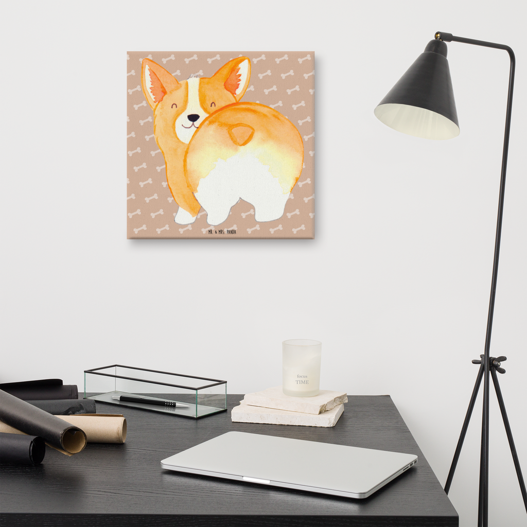 Leinwand Bild Corgi Po Leinwand, Bild, Kunstdruck, Wanddeko, Dekoration, Hund, Hundemotiv, Haustier, Hunderasse, Tierliebhaber, Hundebesitzer, Sprüche, Corgie, Hundeliebe, Motivation, Selbstliebe, Spruch