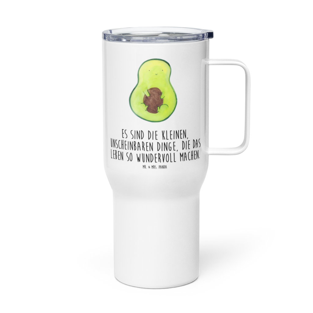 XXL Thermobecher Avocado Kern Thermobecher, XL Thermobecher, Reisebecher, XL Reisetasse, Großer Thermobecher, Autobecher, Jumbo Becher, Avocado, Veggie, Vegan, Gesund, Avokado, Avocadokern, Kern, Pflanze, Spruch Leben