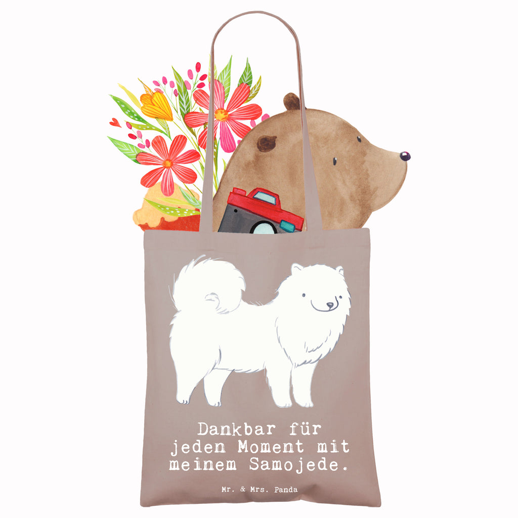 Tragetasche Samojede Moment Beuteltasche, Beutel, Einkaufstasche, Jutebeutel, Stoffbeutel, Hund, Hunderasse, Rassehund, Hundebesitzer, Geschenk, Tierfreund, Schenken, Welpe, Samojede, Samojedenhund, Samojedenspitz