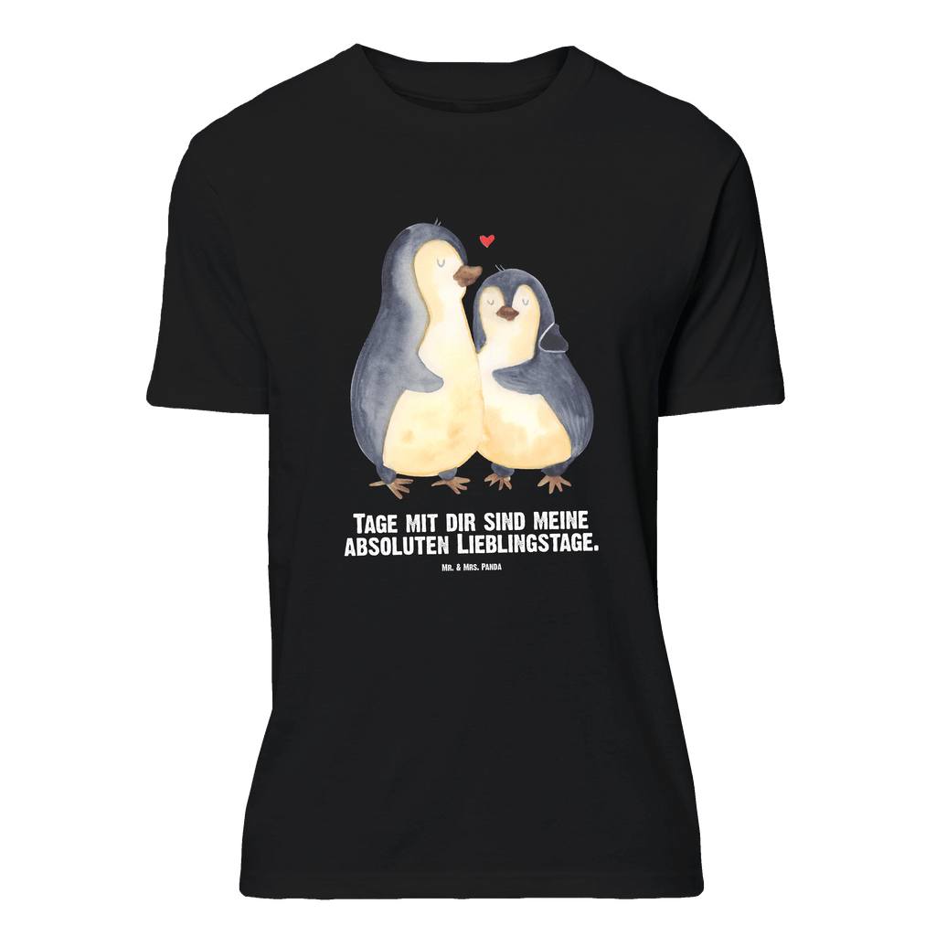 Personalisiertes T-Shirt Pinguin umarmend T-Shirt Personalisiert, T-Shirt mit Namen, T-Shirt mit Aufruck, Männer, Frauen, Pinguin, Liebe, Liebespaar, Liebesbeweis, Liebesgeschenk, Verlobung, Jahrestag, Hochzeitstag, Hochzeit, Hochzeitsgeschenk