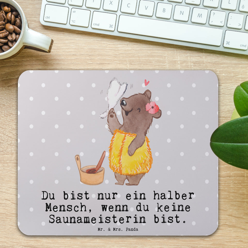 Mauspad Saunameisterin mit Herz Mousepad, Computer zubehör, Büroausstattung, PC Zubehör, Arbeitszimmer, Mauspad, Einzigartiges Mauspad, Designer Mauspad, Mausunterlage, Mauspad Büro, Beruf, Ausbildung, Jubiläum, Abschied, Rente, Kollege, Kollegin, Geschenk, Schenken, Arbeitskollege, Mitarbeiter, Firma, Danke, Dankeschön