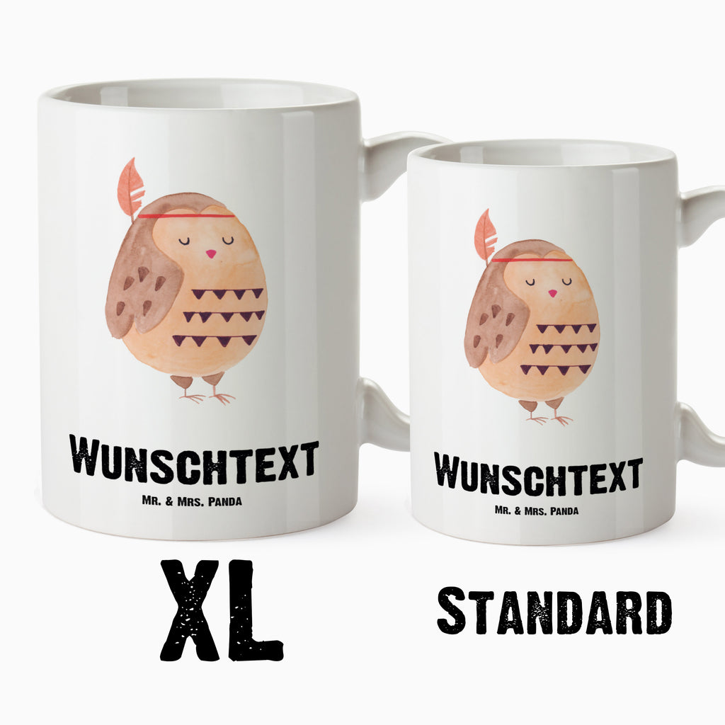 Personalisierte XL Tasse Eule Federschmuck Personalisierte XL Tasse, Personalisierte Große Tasse, Personalisierte Grosse Kaffeetasse, PErsonalisierter XL Becher, XL Teetasse mit Namen, XL Becher mit Namen, spülmaschinenfest, Jumbo Tasse, Groß, Personalisiert, XL Tasse mit Namen, XL Namenstasse, Jumbo Namenstasse, Eule, Eule Deko, Owl, Das Leben ist ein Abenteuer, Reisespruch, Federschmuck, Dekoration