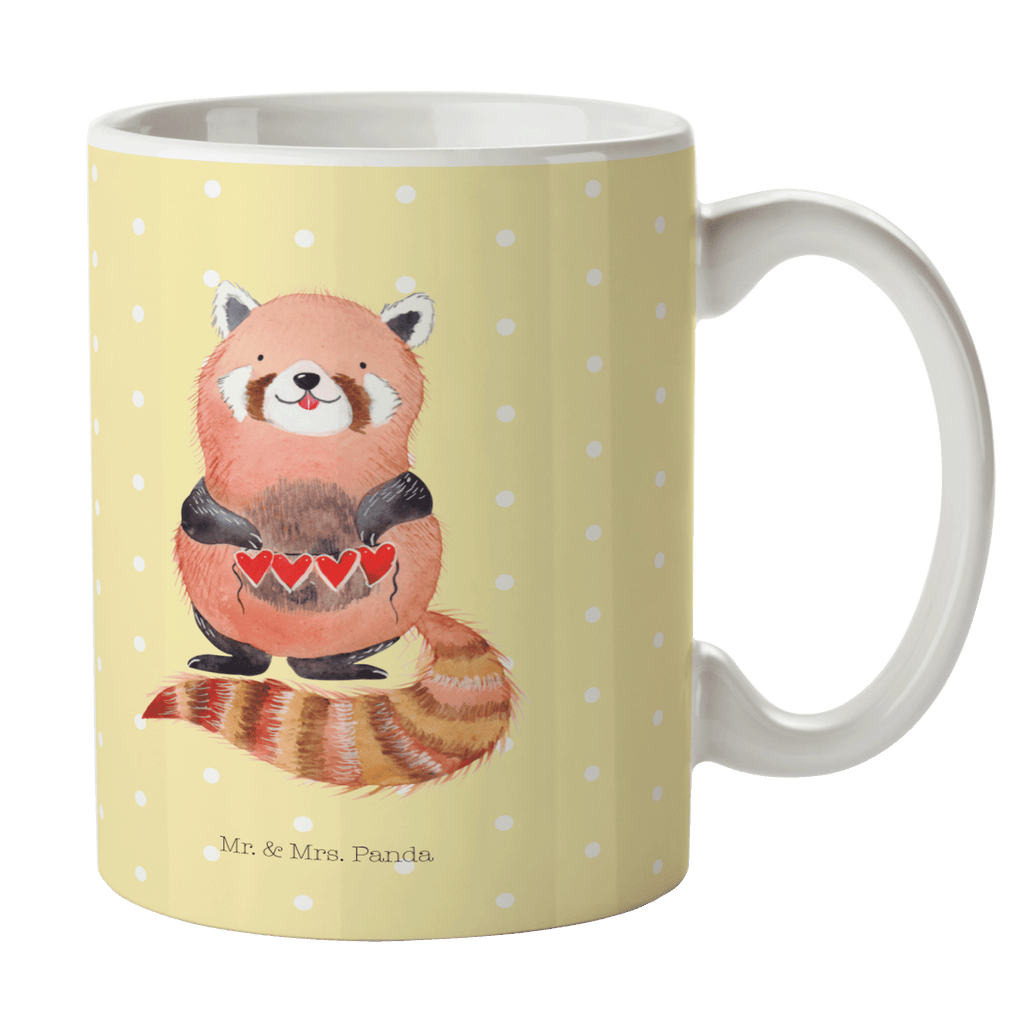 Tasse Roter Panda Tasse, Kaffeetasse, Teetasse, Becher, Kaffeebecher, Teebecher, Keramiktasse, Porzellantasse, Büro Tasse, Geschenk Tasse, Tasse Sprüche, Tasse Motive, Tiermotive, Gute Laune, lustige Sprüche, Tiere, Panda, Liebe, Rot, Herz, Liebling, Lieblingsmensch