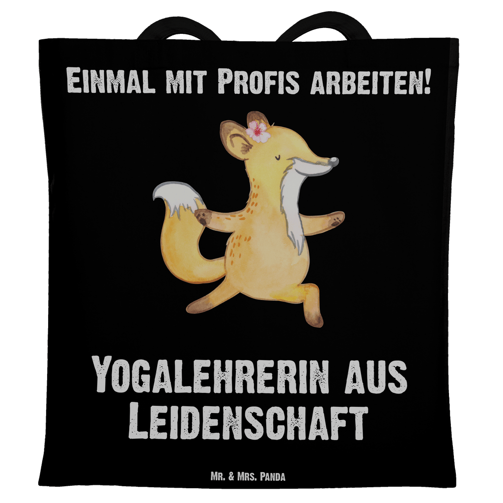 Tragetasche Yogalehrerin aus Leidenschaft Beuteltasche, Beutel, Einkaufstasche, Jutebeutel, Stoffbeutel, Tasche, Shopper, Umhängetasche, Strandtasche, Schultertasche, Stofftasche, Tragetasche, Badetasche, Jutetasche, Einkaufstüte, Laptoptasche, Beruf, Ausbildung, Jubiläum, Abschied, Rente, Kollege, Kollegin, Geschenk, Schenken, Arbeitskollege, Mitarbeiter, Firma, Danke, Dankeschön