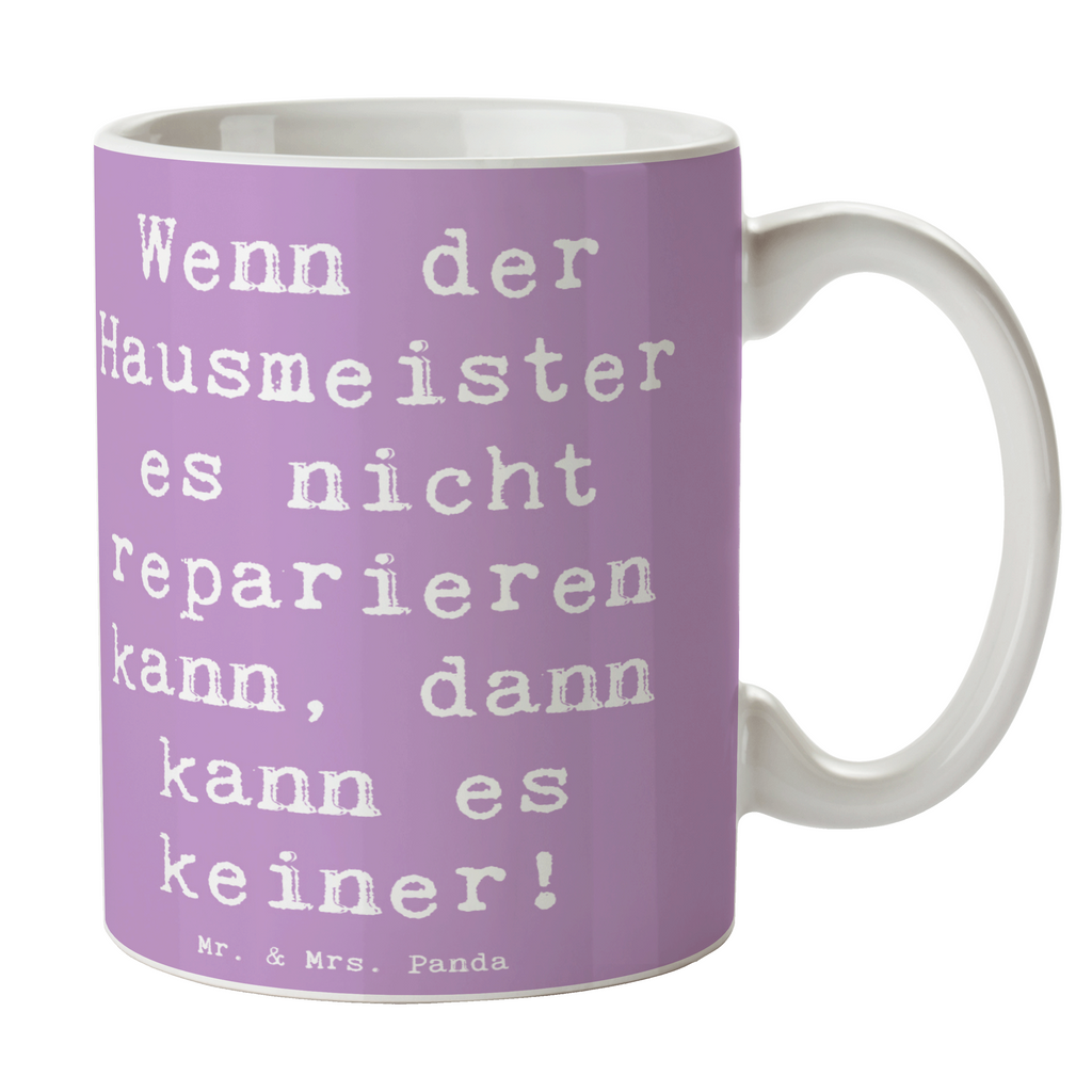 Tasse Spruch Wenn der Hausmeister es nicht reparieren kann, dann kann es keiner! Tasse, Kaffeetasse, Teetasse, Becher, Kaffeebecher, Teebecher, Keramiktasse, Porzellantasse, Büro Tasse, Geschenk Tasse, Tasse Sprüche, Tasse Motive, Kaffeetassen, Tasse bedrucken, Designer Tasse, Cappuccino Tassen, Schöne Teetassen, Beruf, Ausbildung, Jubiläum, Abschied, Rente, Kollege, Kollegin, Geschenk, Schenken, Arbeitskollege, Mitarbeiter, Firma, Danke, Dankeschön