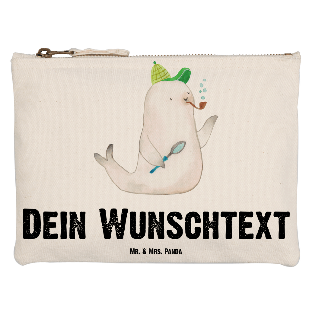 Personalisierte Schminktasche Robbe Sherlock Personalisierte Schminktasche, Personalisierte Kosmetiktasche, Personalisierter Kosmetikbeutel, Personalisiertes Stiftemäppchen, Personalisiertes Etui, Personalisierte Federmappe, Personalisierte Makeup Bag, Personalisiertes Schminketui, Personalisiertes Kosmetiketui, Personalisiertes Schlamperetui, Schminktasche mit Namen, Kosmetiktasche mit Namen, Kosmetikbeutel mit Namen, Stiftemäppchen mit Namen, Etui mit Namen, Federmappe mit Namen, Makeup Bg mit Namen, Schminketui mit Namen, Kosmetiketui mit Namen, Schlamperetui mit Namen, Schminktasche personalisieren, Schminktasche bedrucken, Schminktasche selbst gestalten, Tiermotive, Gute Laune, lustige Sprüche, Tiere