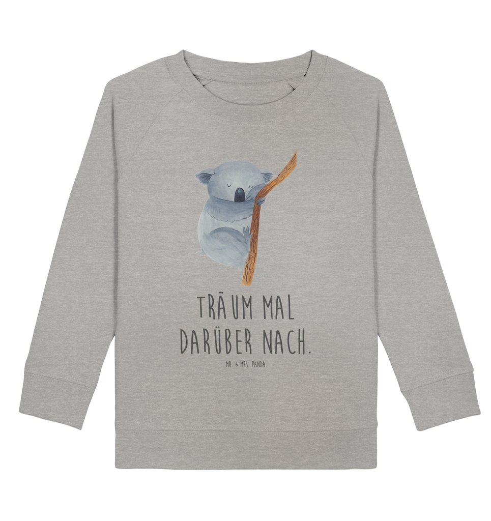 Organic Kinder Pullover Koalabär Kinder Pullover, Kinder Sweatshirt, Jungen, Mädchen, Tiermotive, Gute Laune, lustige Sprüche, Tiere, Koala, träumen, Traum, schlafen, Schlafzimmer, Traumland, Bär, Koalabär