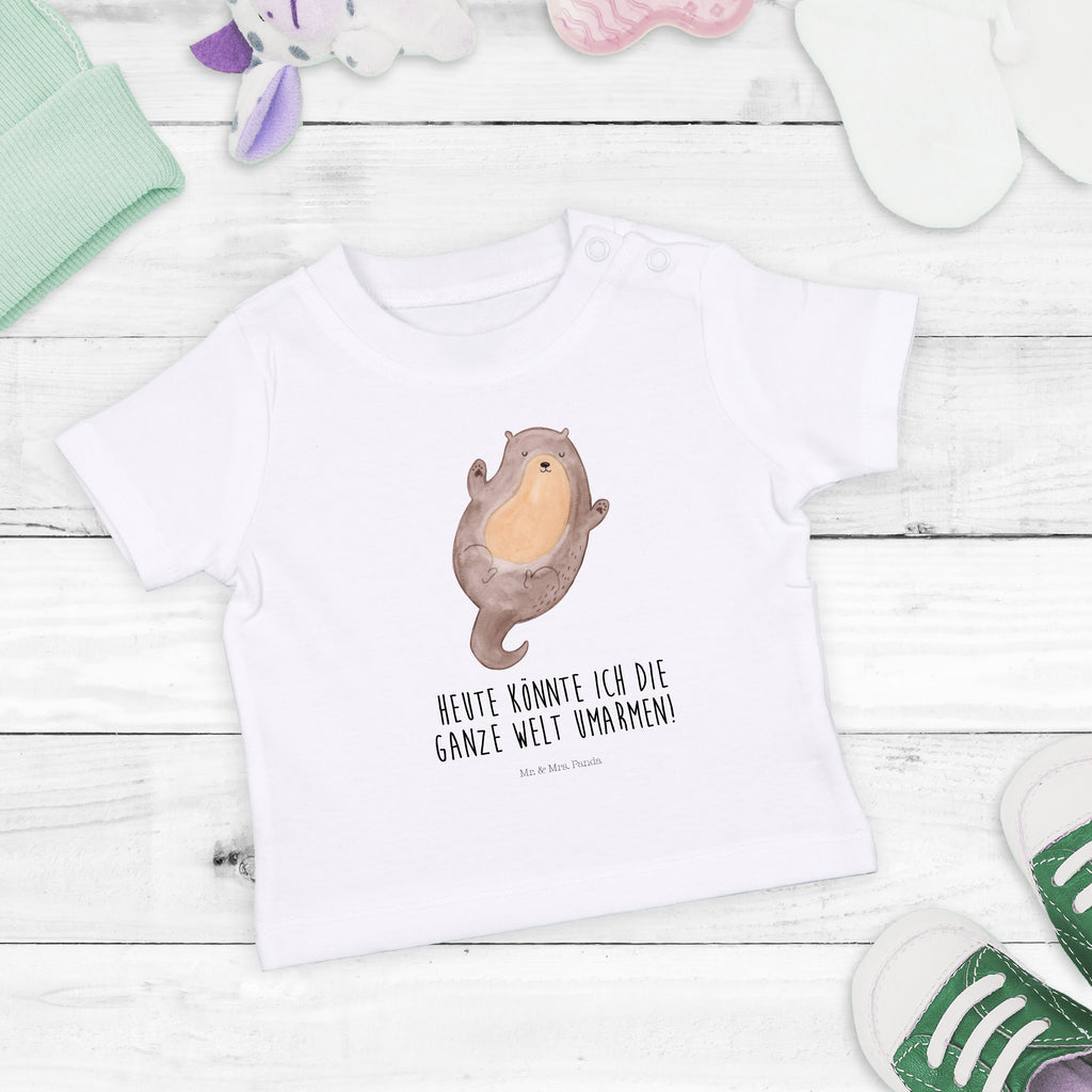 Organic Baby Shirt Otter Umarmen Baby T-Shirt, Jungen Baby T-Shirt, Mädchen Baby T-Shirt, Shirt, Otter, Fischotter, Seeotter, Otter Seeotter See Otter