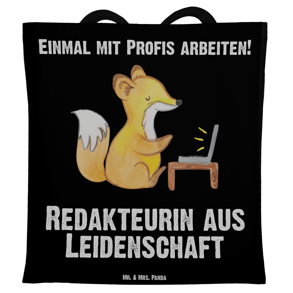 Tragetasche Redakteurin aus Leidenschaft Beuteltasche, Beutel, Einkaufstasche, Jutebeutel, Stoffbeutel, Tasche, Shopper, Umhängetasche, Strandtasche, Schultertasche, Stofftasche, Tragetasche, Badetasche, Jutetasche, Einkaufstüte, Laptoptasche, Beruf, Ausbildung, Jubiläum, Abschied, Rente, Kollege, Kollegin, Geschenk, Schenken, Arbeitskollege, Mitarbeiter, Firma, Danke, Dankeschön, Online, Redakteurin, Referentin, Journalistin