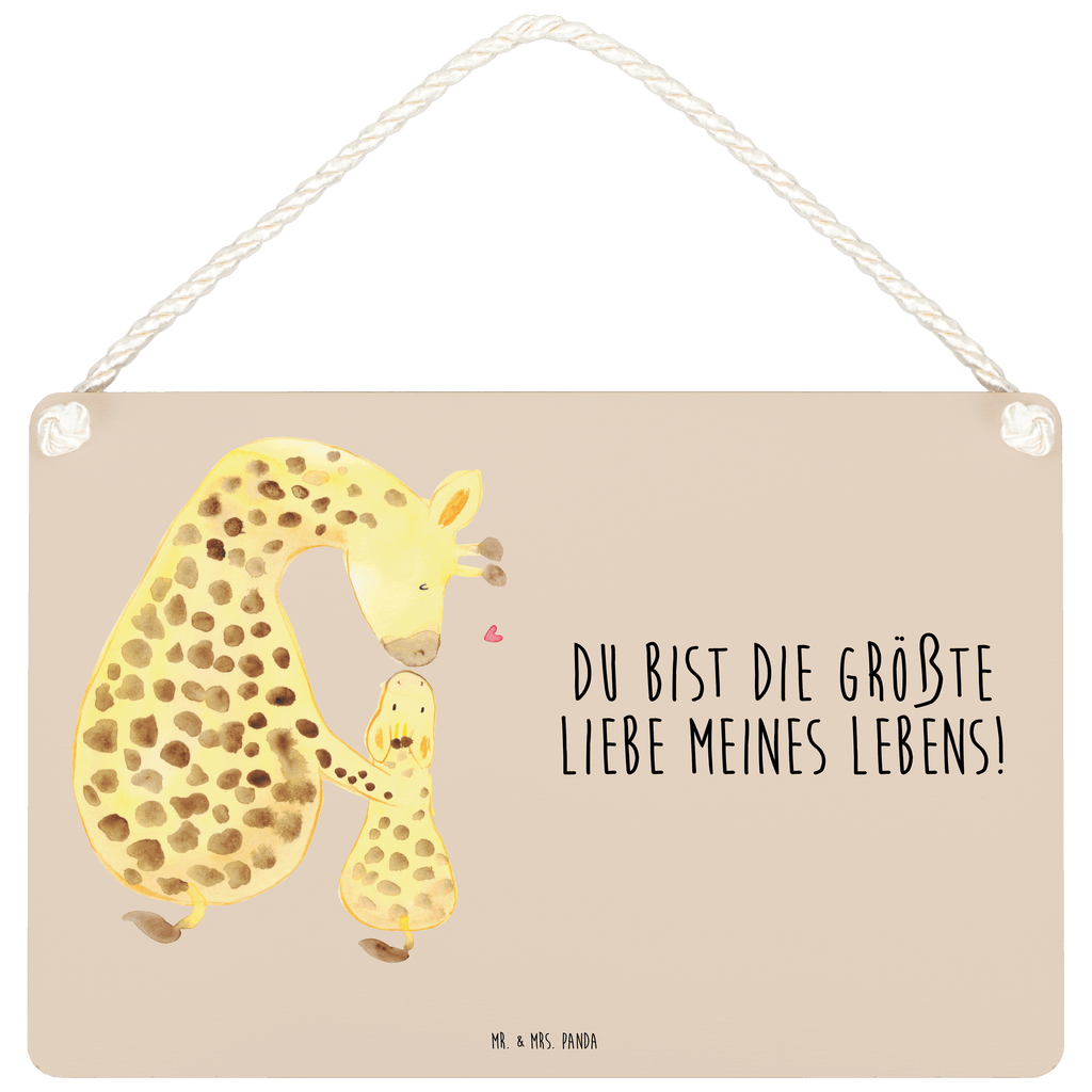 Deko Schild Giraffe mit Kind Dekoschild, Deko Schild, Schild, Tür Schild, Türschild, Holzschild, Wandschild, Wanddeko, Afrika, Wildtiere, Giraffe, Kind, Mutter, Mama, Tochter, Sohn, Lieblingsmensch