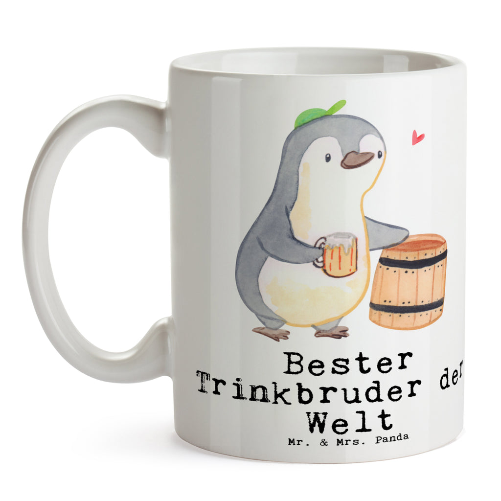 Tasse Pinguin Bester Trinkbruder der Welt Tasse, Kaffeetasse, Teetasse, Becher, Kaffeebecher, Teebecher, Keramiktasse, Porzellantasse, Büro Tasse, Geschenk Tasse, Tasse Sprüche, Tasse Motive, Kaffeetassen, Tasse bedrucken, Designer Tasse, Cappuccino Tassen, Schöne Teetassen, für, Dankeschön, Geschenk, Schenken, Geburtstag, Geburtstagsgeschenk, Geschenkidee, Danke, Bedanken, Mitbringsel, Freude machen, Geschenktipp, Trinkbruder, Trinkkumpel, Kumpel, Saufkumpane, Kumpane, Trinken, Party, Kleinigkeit