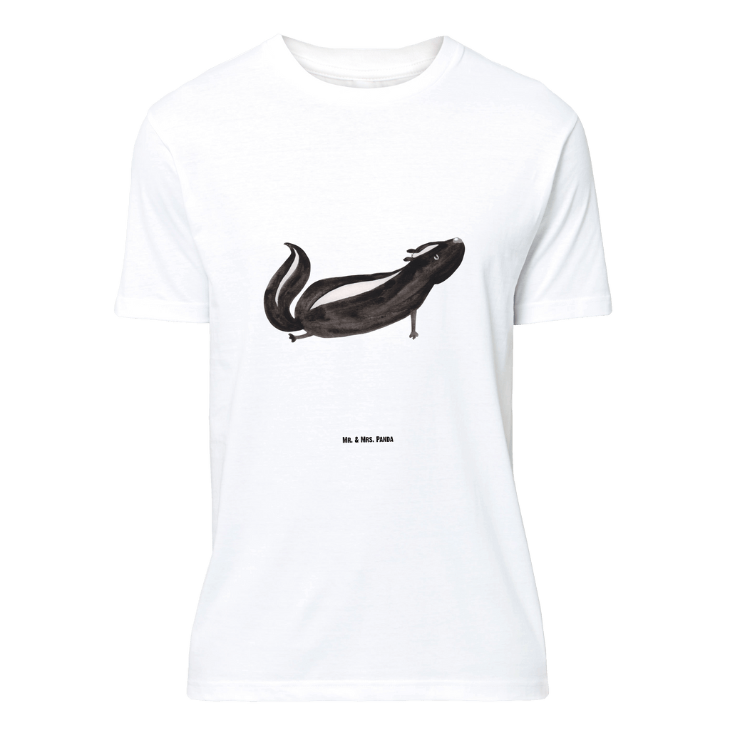 T-Shirt Standard Stinktier Yoga T-Shirt, Shirt, Tshirt, Lustiges T-Shirt, T-Shirt mit Spruch, Party, Junggesellenabschied, Jubiläum, Geburstag, Herrn, Damen, Männer, Frauen, Schlafshirt, Nachthemd, Sprüche, Stinktier, Skunk, Wildtier, Raubtier, Stinker, Stinki, Yoga, Namaste, Lebe, Liebe, Lache