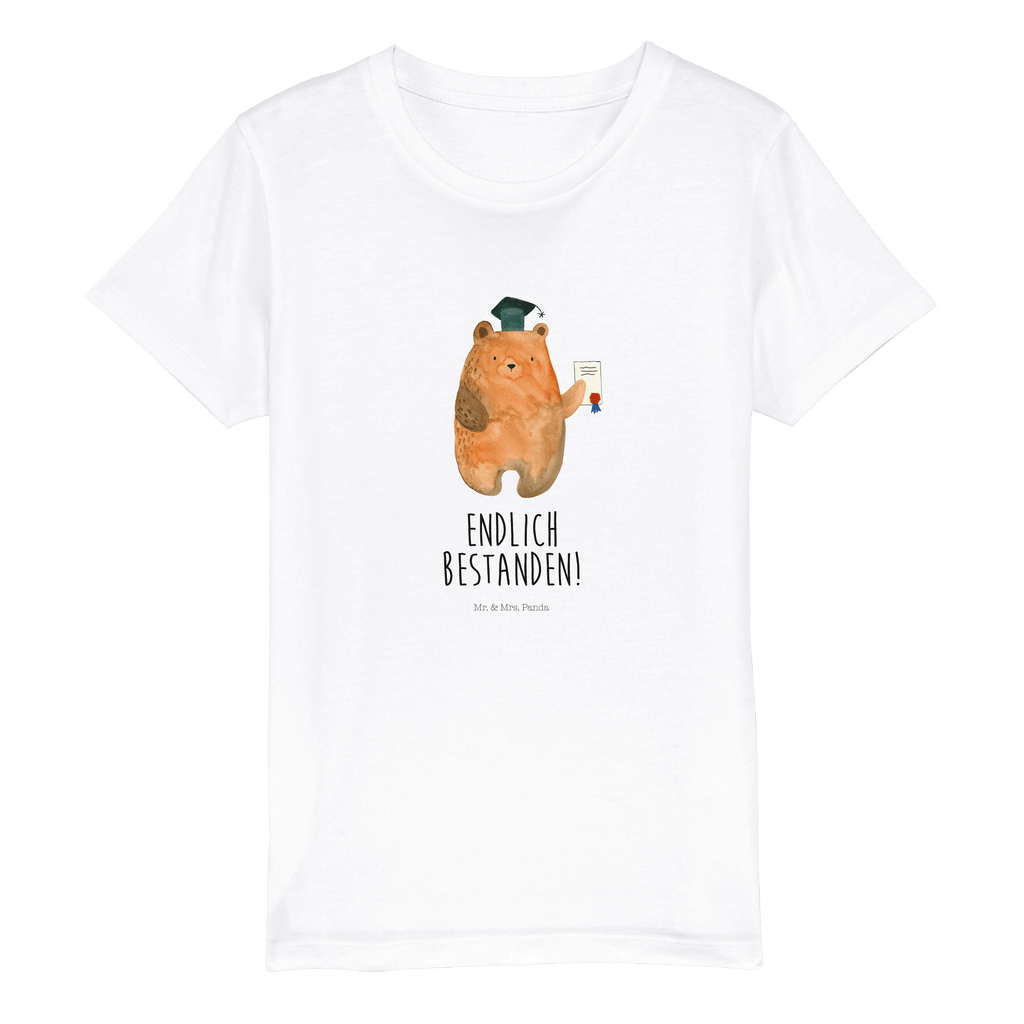 Organic Kinder T-Shirt Bär Prüfung Kinder T-Shirt, Kinder T-Shirt Mädchen, Kinder T-Shirt Jungen, Bär, Teddy, Teddybär, Abitur, Prüfungen, Prüfung bestanden, Abschluss, Zeugnis, Abschlusszeugnis