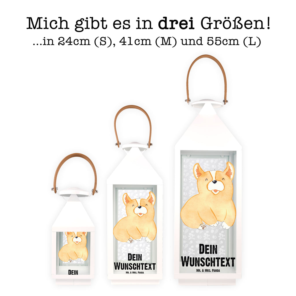 Personalisierte Deko Laterne Corgie Gartenlampe, Gartenleuchte, Gartendekoration, Gartenlicht, Laterne kleine Laternen, XXL Laternen, Laterne groß, Hund, Hundemotiv, Haustier, Hunderasse, Tierliebhaber, Hundebesitzer, Sprüche, Corgie, Welsh Corgie Pembroke, britisch, Motivation, Spruch, Hundespruch, Lebensfreude