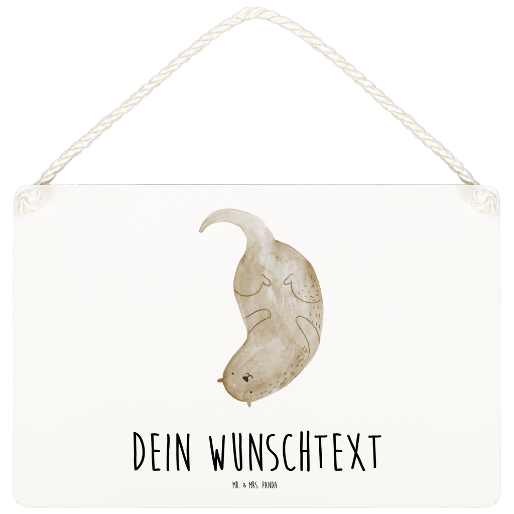 Personalisiertes Deko Schild Otter kopfüber Dekoschild, Deko Schild, Schild, Tür Schild, Türschild, Holzschild, Wandschild, Wanddeko, Otter, Fischotter, Seeotter, Otter Seeotter See Otter