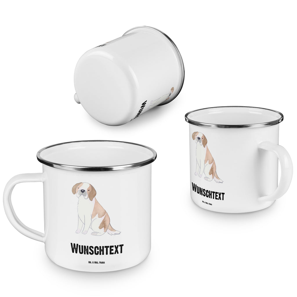 Personalisierte Emaille Tasse Saint Bernard Lebensretter Emaille Tasse personalisiert, Emaille Tasse mit Namen, Campingtasse personalisiert, Namenstasse, Campingtasse bedrucken, Campinggeschirr personalsisert, tasse mit namen, personalisierte tassen, personalisierte tasse, tasse selbst gestalten, tasse bedrucken, tassen bedrucken, Hund, Hunderasse, Rassehund, Hundebesitzer, Geschenk, Tierfreund, Schenken, Welpe, St. Bernhardshund, Chien du Saint-Bernard, Saint Bernard Dog, Perro San Bernardo, Saint Bernard