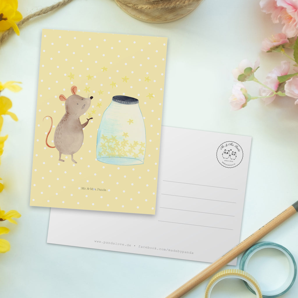 Postkarte Maus Sterne Postkarte, Karte, Geschenkkarte, Grußkarte, Einladung, Ansichtskarte, Geburtstagskarte, Einladungskarte, Dankeskarte, Ansichtskarten, Einladung Geburtstag, Einladungskarten Geburtstag, Tiermotive, Gute Laune, lustige Sprüche, Tiere, Maus, Sterne, Wunsch, Kind, Taufe, Taufgeschenk, Geburt, Schwangerschaft, erstes Kind, Kindergeburtstag, Geburtstag, Hoffnung, Träume