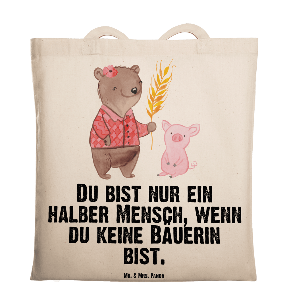 Tragetasche Bäuerin mit Herz Beuteltasche, Beutel, Einkaufstasche, Jutebeutel, Stoffbeutel, Tasche, Shopper, Umhängetasche, Strandtasche, Schultertasche, Stofftasche, Tragetasche, Badetasche, Jutetasche, Einkaufstüte, Laptoptasche, Beruf, Ausbildung, Jubiläum, Abschied, Rente, Kollege, Kollegin, Geschenk, Schenken, Arbeitskollege, Mitarbeiter, Firma, Danke, Dankeschön, Landwirtin, Bäuerin, Tierwirtin, Agronomin, Farmerin, Bauernhof