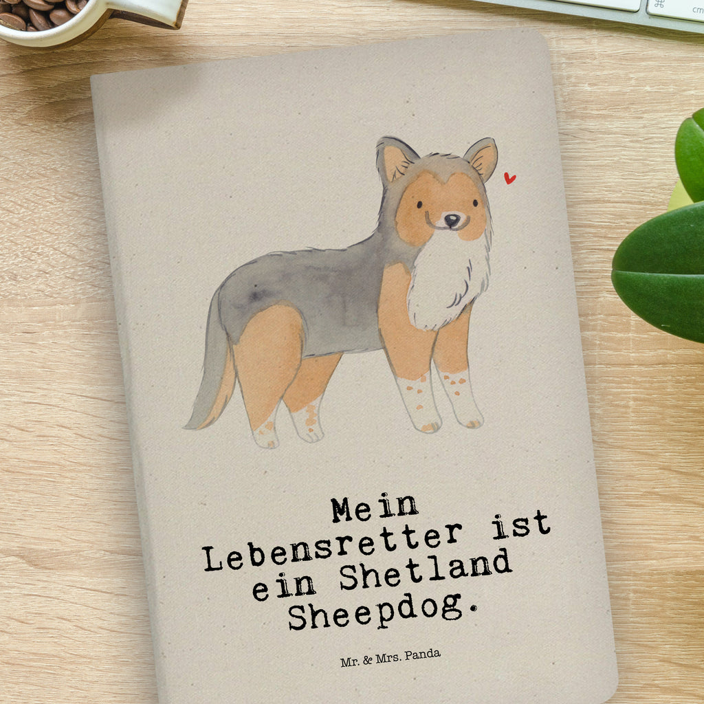 Baumwoll Notizbuch Shetland Sheepdog Lebensretter Notizen, Eintragebuch, Tagebuch, Notizblock, Adressbuch, Journal, Kladde, Skizzenbuch, Notizheft, Schreibbuch, Schreibheft, Hund, Hunderasse, Rassehund, Hundebesitzer, Geschenk, Tierfreund, Schenken, Welpe, Shetland Sheepdog, Sheltie