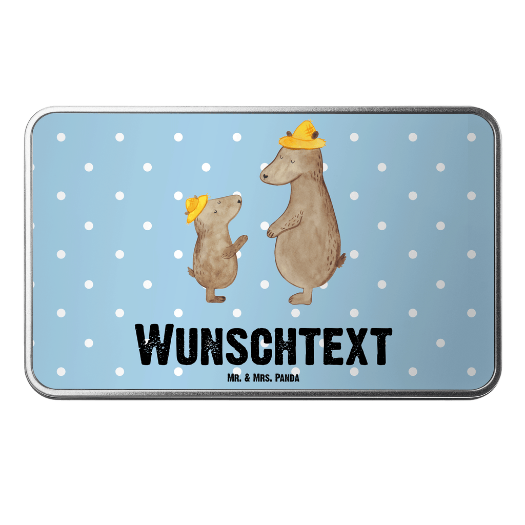 Personalisierte Metalldose Bären mit Hut Personalisierte Metalldose, Dose mit Namen, Namensdose, Kiste mit Namen, Namenskiste, Familie, Vatertag, Muttertag, Bruder, Schwester, Mama, Papa, Oma, Opa, Bär, Bären, Vater, Papi, Paps, Dad, Daddy, Lieblingsmensch, Sohn, Söhne, Kind, Kinder, Vater-Sohn, Family, Vorbild