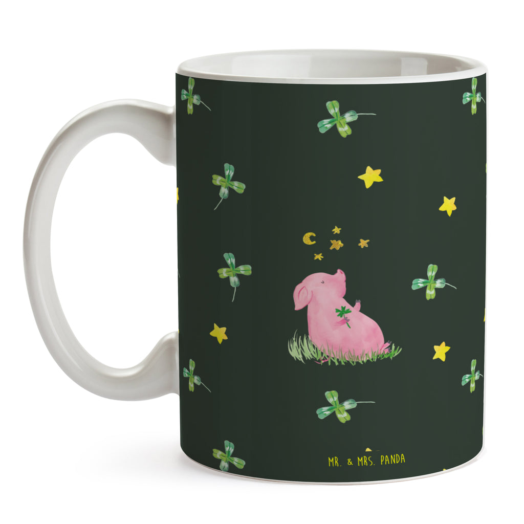 Tasse Schwein Glück Muster Tasse, Kaffeetasse, Teetasse, Becher, Kaffeebecher, Teebecher, Keramiktasse, Porzellantasse, Büro Tasse, Geschenk Tasse, Tasse Sprüche, Tasse Motive, Kaffeetassen, Tasse bedrucken, Designer Tasse, Cappuccino Tassen, Schöne Teetassen, Tiermotive, Gute Laune, lustige Sprüche, Tiere, Glücksschwein. Glück, Schwein, Schweinchen, Sterne, Sernchen, Ziele, Träume, Motivation, Glücksbringer