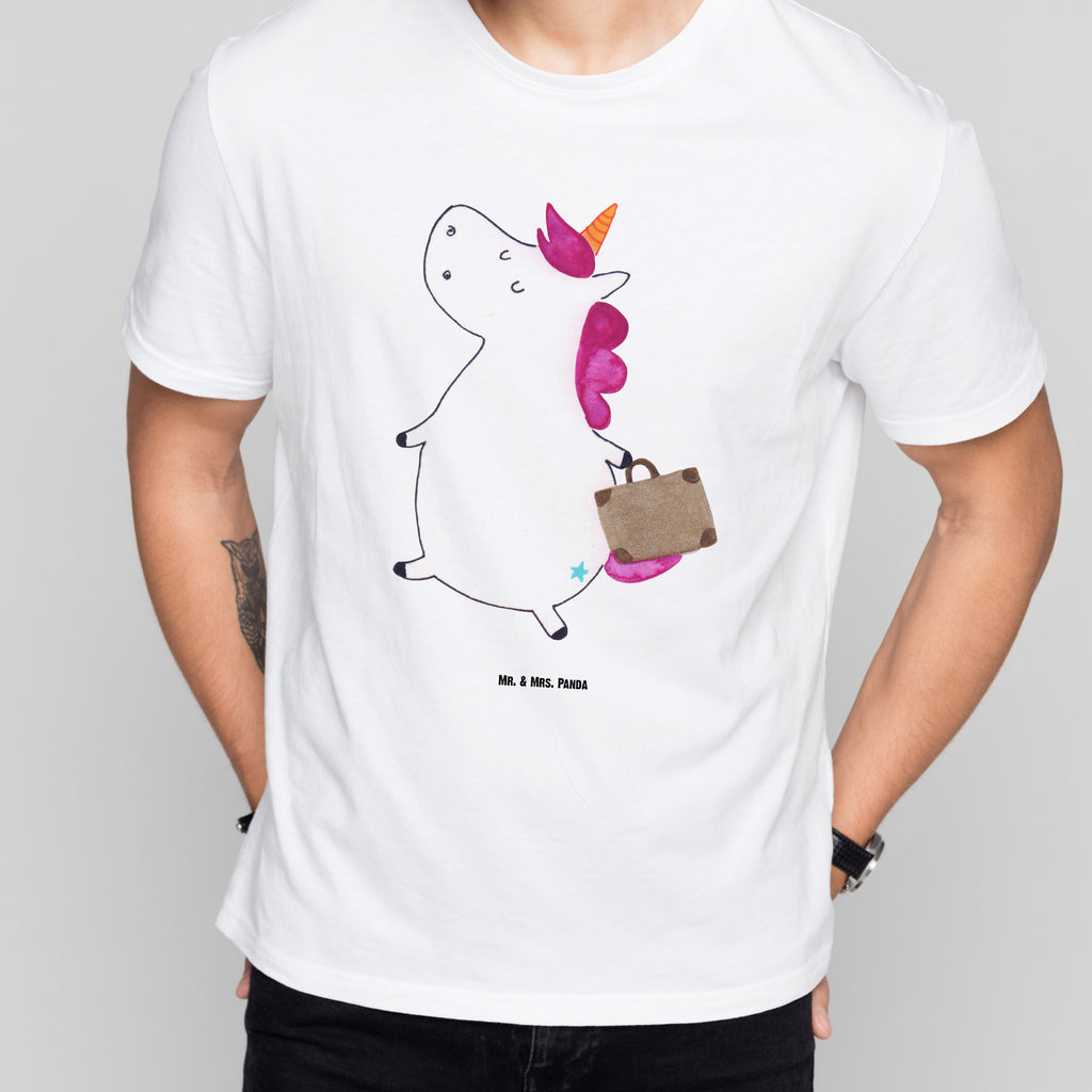 T-Shirt Standard Einhorn Koffer T-Shirt, Shirt, Tshirt, Lustiges T-Shirt, T-Shirt mit Spruch, Party, Junggesellenabschied, Jubiläum, Geburstag, Herrn, Damen, Männer, Frauen, Schlafshirt, Nachthemd, Sprüche, Einhorn, Einhörner, Einhorn Deko, Pegasus, Unicorn, unicorn, Koffer, Verreisen, Reise, Gepäck, Abenteuer, Erwachsen, Kind, albern, Spaß, lustig, witzig