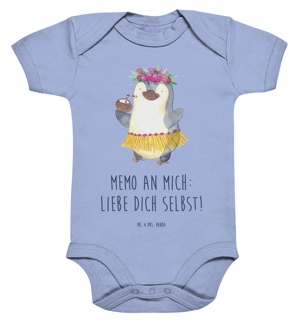 Organic Baby Body Pinguin Kokosnuss Babykleidung, Babystrampler, Strampler, Wickelbody, Baby Erstausstattung, Junge, Mädchen, Pinguin, Aloha, Hawaii, Urlaub, Kokosnuss, Pinguine