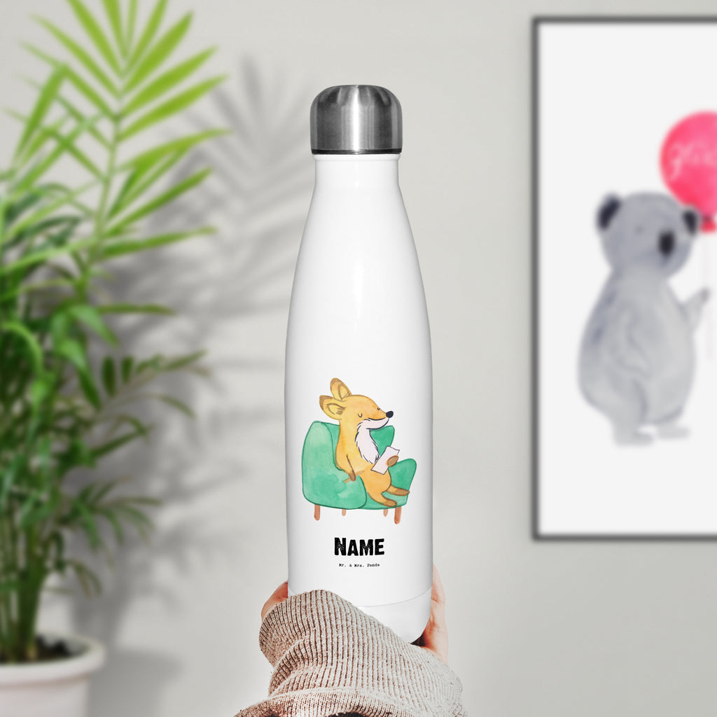 Personalisierte Thermosflasche Fuchs Bester Zuhörer der Welt Personalisierte Isolierflasche, Personalisierte Thermoflasche, Personalisierte Trinkflasche, Trinkflasche Mit Namen, Wunschname, Bedrucken, Namensflasche, für, Dankeschön, Geschenk, Schenken, Geburtstag, Geburtstagsgeschenk, Geschenkidee, Danke, Bedanken, Mitbringsel, Freude machen, Geschenktipp, Zuhörer, Freund, Freundin, offenes Ohr, Hilfsbereit, Hilfe