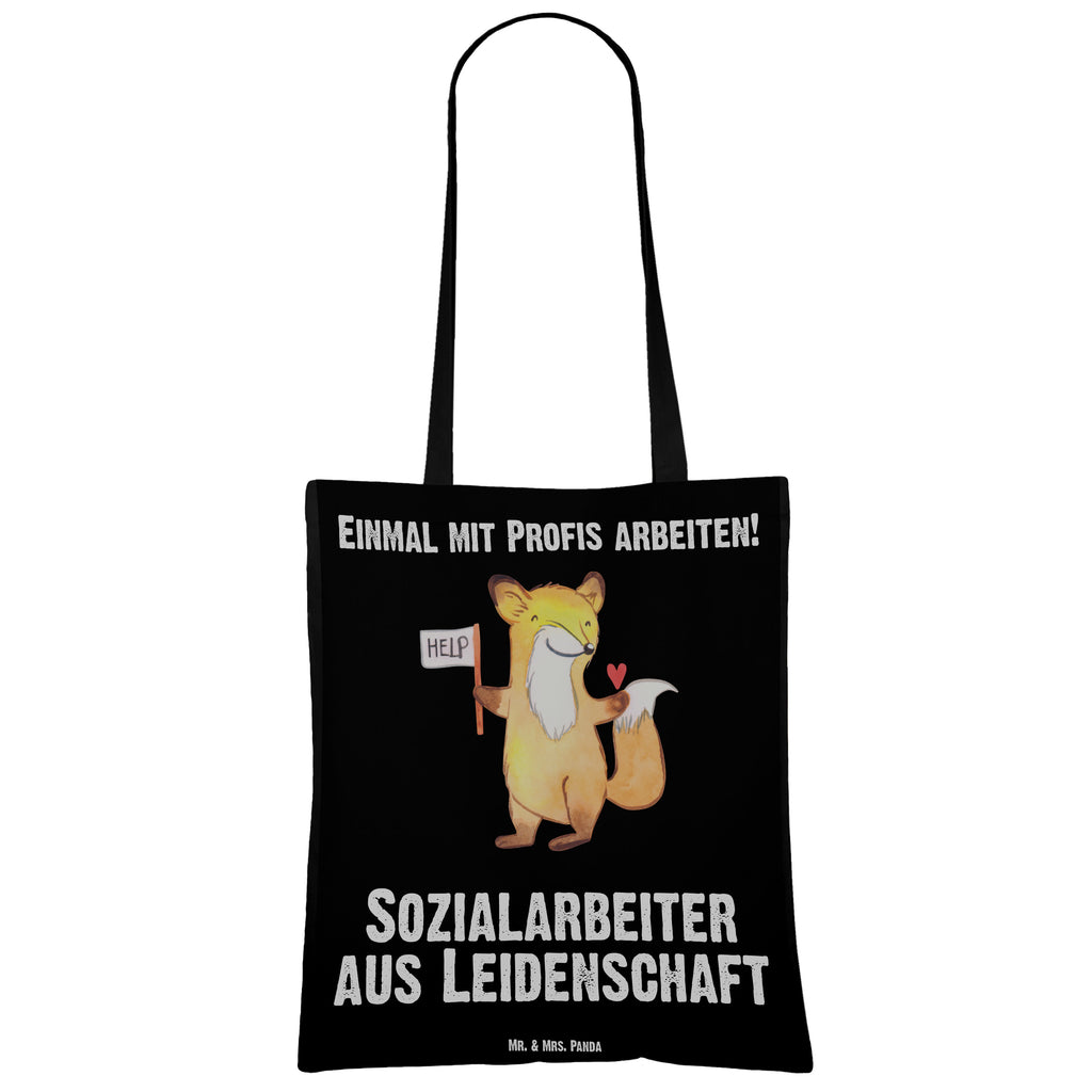 Tragetasche Sozialarbeiter aus Leidenschaft Beuteltasche, Beutel, Einkaufstasche, Jutebeutel, Stoffbeutel, Tasche, Shopper, Umhängetasche, Strandtasche, Schultertasche, Stofftasche, Tragetasche, Badetasche, Jutetasche, Einkaufstüte, Laptoptasche, Beruf, Ausbildung, Jubiläum, Abschied, Rente, Kollege, Kollegin, Geschenk, Schenken, Arbeitskollege, Mitarbeiter, Firma, Danke, Dankeschön