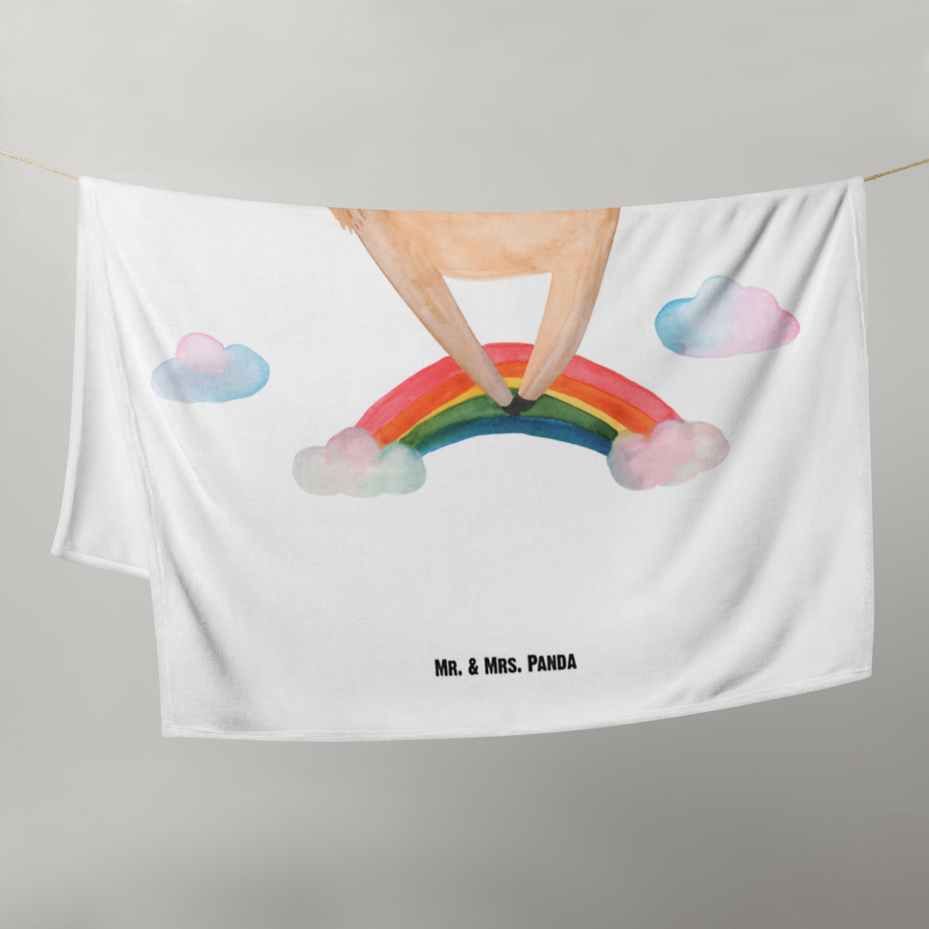 Babydecke Lama Regenbogen Babydecke, Babygeschenk, Geschenk Geburt, Babyecke Kuscheldecke, Krabbeldecke, Lama, Alpaka, Lamas, Regenbogen, Haters gonna hate, Haters, Selbstständig, Außenseiter, Schule, Abi, Hobby, Wolkenland, Freiheit