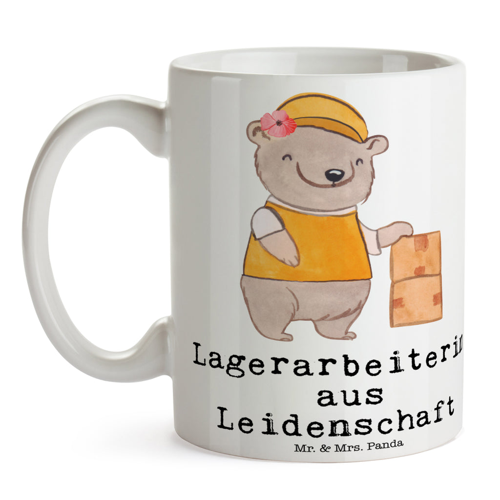 Tasse Lagerarbeiterin aus Leidenschaft Tasse, Kaffeetasse, Teetasse, Becher, Kaffeebecher, Teebecher, Keramiktasse, Porzellantasse, Büro Tasse, Geschenk Tasse, Tasse Sprüche, Tasse Motive, Kaffeetassen, Tasse bedrucken, Designer Tasse, Cappuccino Tassen, Schöne Teetassen, Beruf, Ausbildung, Jubiläum, Abschied, Rente, Kollege, Kollegin, Geschenk, Schenken, Arbeitskollege, Mitarbeiter, Firma, Danke, Dankeschön, Lagerarbeiterin, Fachlageristin, Lageristin, Lagerverwalterin