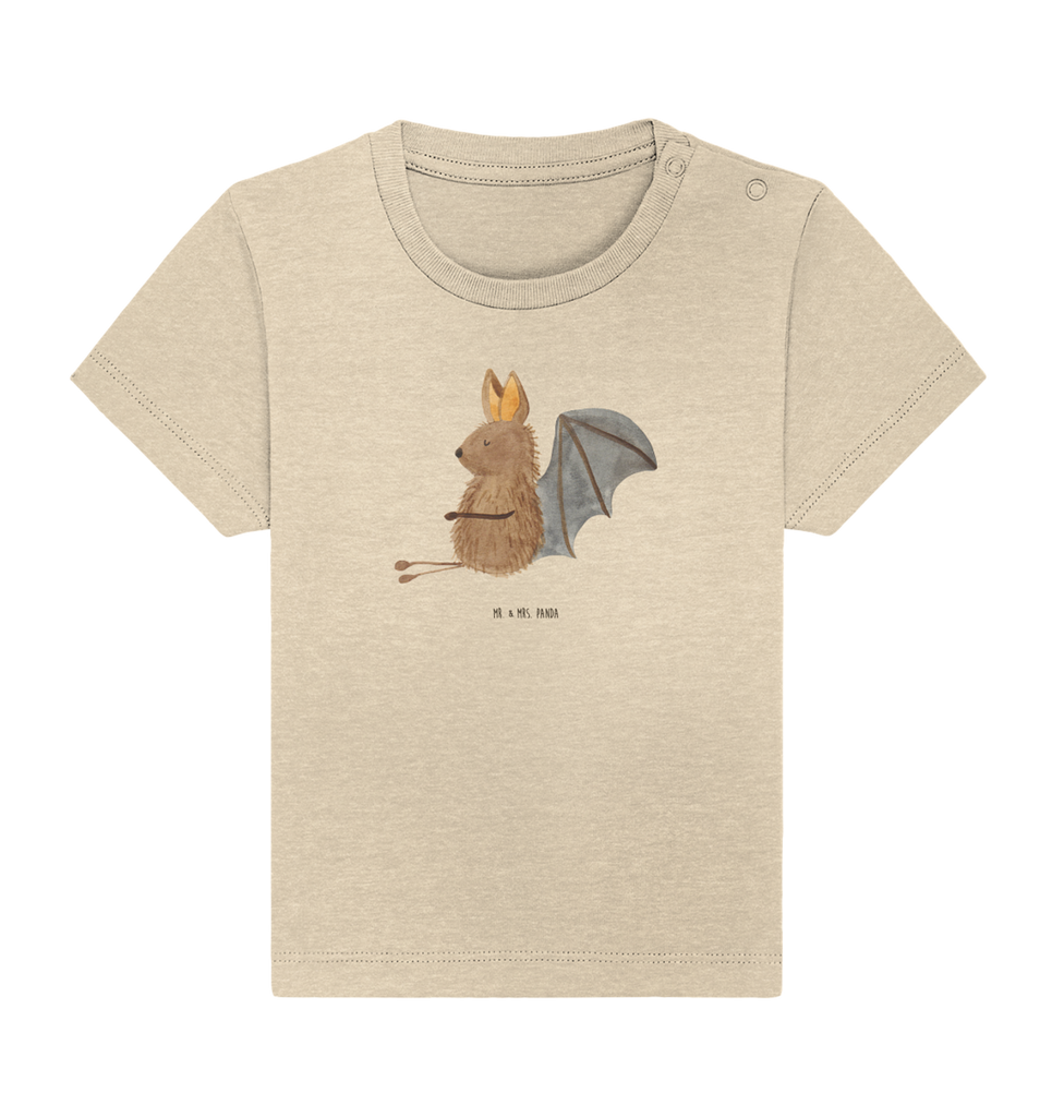 Organic Baby Shirt Fledermaus Sitzen Baby T-Shirt, Jungen Baby T-Shirt, Mädchen Baby T-Shirt, Shirt, Tiermotive, Gute Laune, lustige Sprüche, Tiere, Fledermaus, Fledermäuse, Motivation, entspannen