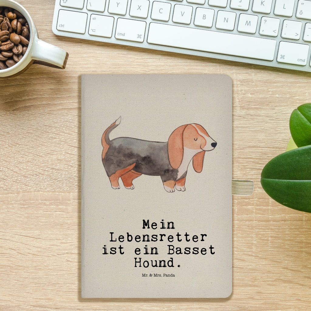 Baumwoll Notizbuch Basset Hound Lebensretter Notizen, Eintragebuch, Tagebuch, Notizblock, Adressbuch, Journal, Kladde, Skizzenbuch, Notizheft, Schreibbuch, Schreibheft, Hund, Hunderasse, Rassehund, Hundebesitzer, Geschenk, Tierfreund, Schenken, Welpe, Basset Hound, Basset