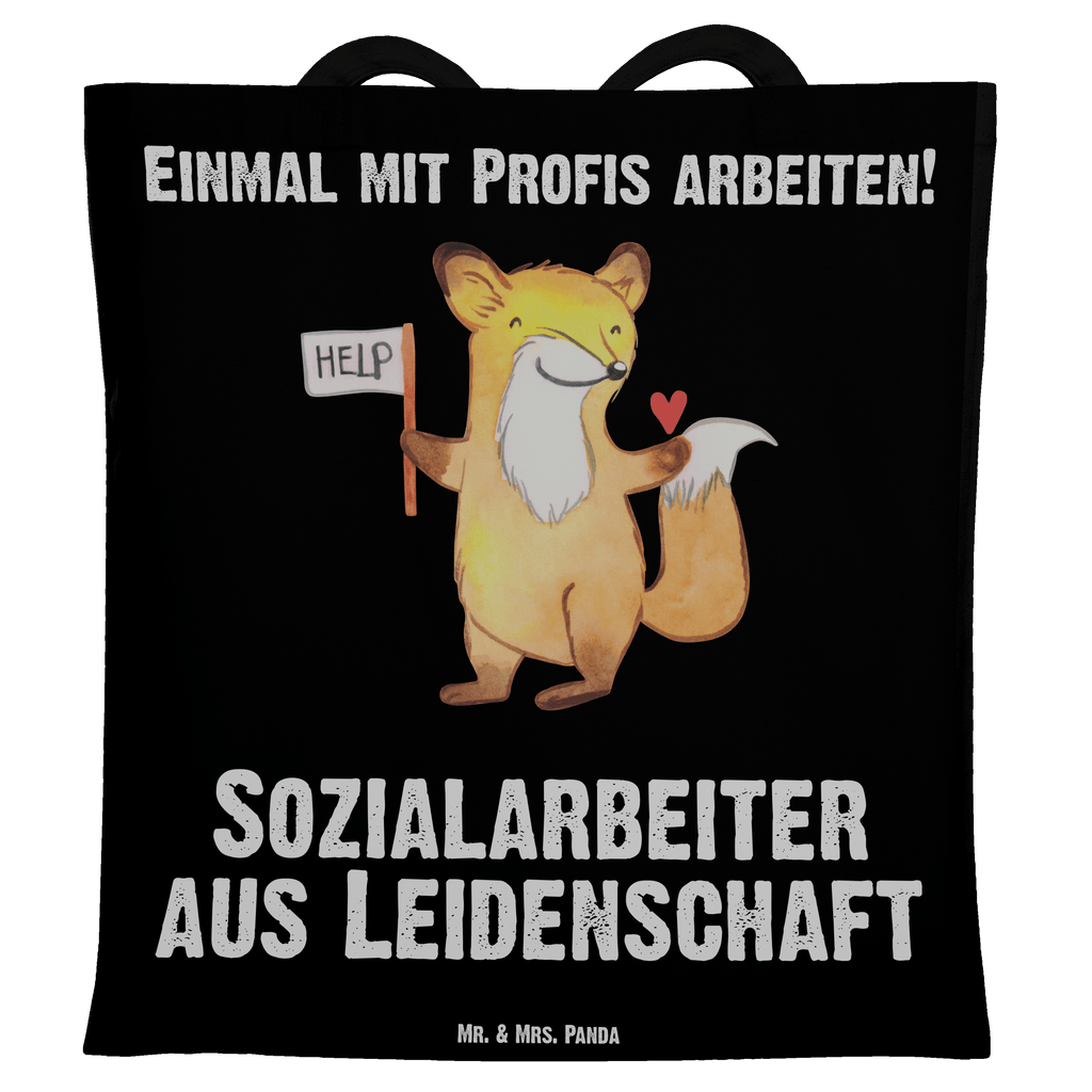 Tragetasche Sozialarbeiter aus Leidenschaft Beuteltasche, Beutel, Einkaufstasche, Jutebeutel, Stoffbeutel, Tasche, Shopper, Umhängetasche, Strandtasche, Schultertasche, Stofftasche, Tragetasche, Badetasche, Jutetasche, Einkaufstüte, Laptoptasche, Beruf, Ausbildung, Jubiläum, Abschied, Rente, Kollege, Kollegin, Geschenk, Schenken, Arbeitskollege, Mitarbeiter, Firma, Danke, Dankeschön