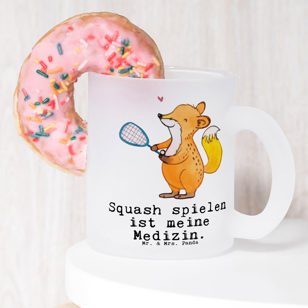 Teetasse Fuchs Squash spielen Medizin Teetasse, Teeglas, Teebecher, Tasse mit Henkel, Tasse, Glas Teetasse, Teetasse aus Glas, Geschenk, Sport, Sportart, Hobby, Schenken, Danke, Dankeschön, Auszeichnung, Gewinn, Sportler, Squash spielen, Squashhalle, Ballsport