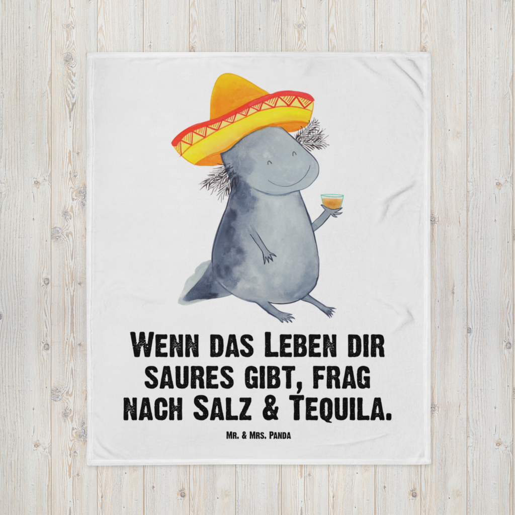 Kuscheldecke Axolotl Tequila Decke, Wohndecke, Tagesdecke, Wolldecke, Sofadecke, Axolotl, Molch, Mexico, Mexiko, Sombrero, Zitrone, Tequila, Motivation, Spruch, Schwanzlurch, Lurch, Lurche, Axolot, Feuerdrache, Feuersalamander