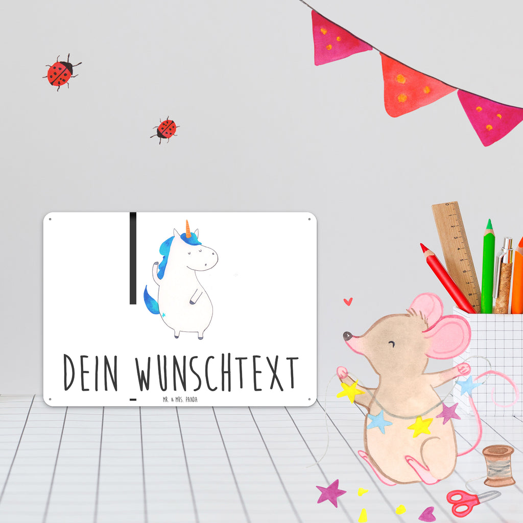 Personalisiertes Blechschild Einhorn Mann Blechschild, Metallschild, Geschenk Schild, Schild, Magnet-Metall-Schild, Deko Schild, Wandschild, Wand-Dekoration, Türschild, Einhorn, Einhörner, Einhorn Deko, Pegasus, Unicorn, cool, Mann, Freundin, Familie, bester Freund, BFF, Party, hübsch, beste