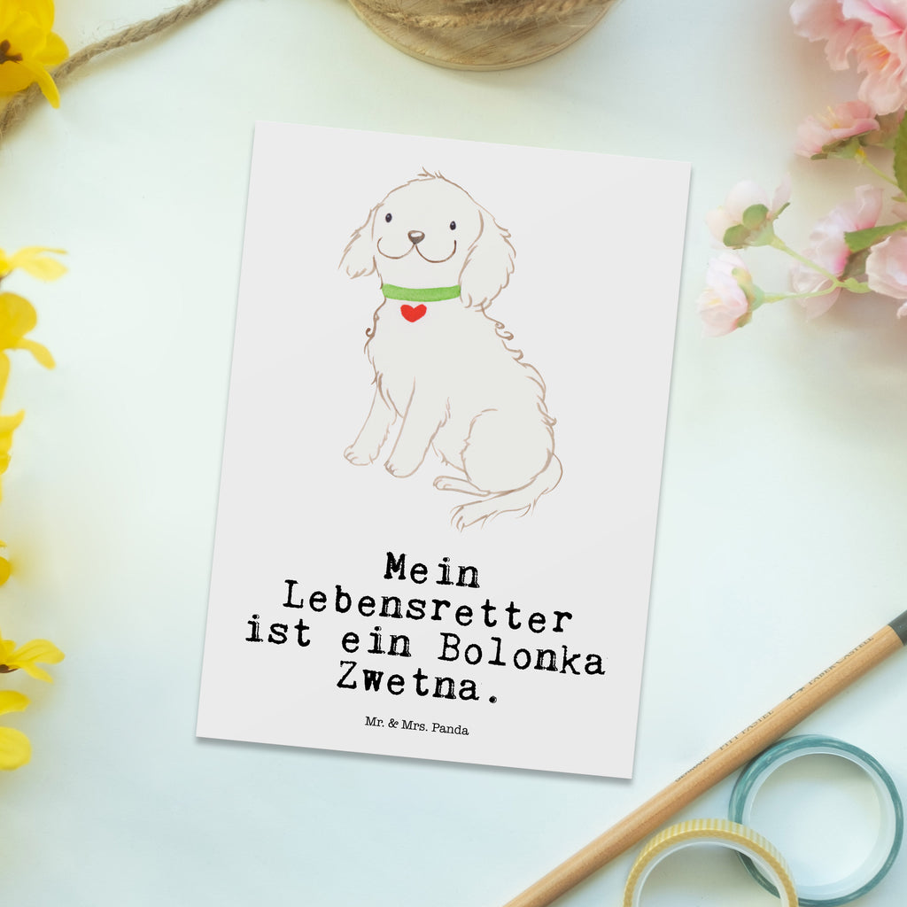 Postkarte Bolonka Zwetna Lebensretter Postkarte, Karte, Geschenkkarte, Grußkarte, Einladung, Ansichtskarte, Geburtstagskarte, Einladungskarte, Dankeskarte, Ansichtskarten, Einladung Geburtstag, Einladungskarten Geburtstag, Hund, Hunderasse, Rassehund, Hundebesitzer, Geschenk, Tierfreund, Schenken, Welpe, Bolonka Zwetna, Tsvetnaya Bolonka