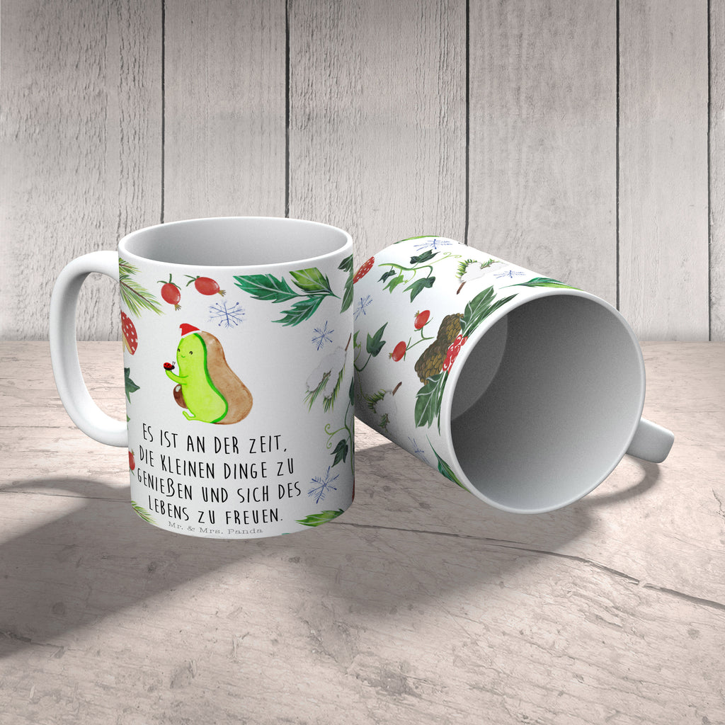 Tasse Avocado kleine Dinge Tasse, Kaffeetasse, Teetasse, Becher, Kaffeebecher, Teebecher, Keramiktasse, Porzellantasse, Büro Tasse, Geschenk Tasse, Tasse Sprüche, Tasse Motive, Winter, Weihnachten, Weihnachtsdeko, Nikolaus, Advent, Heiligabend, Wintermotiv