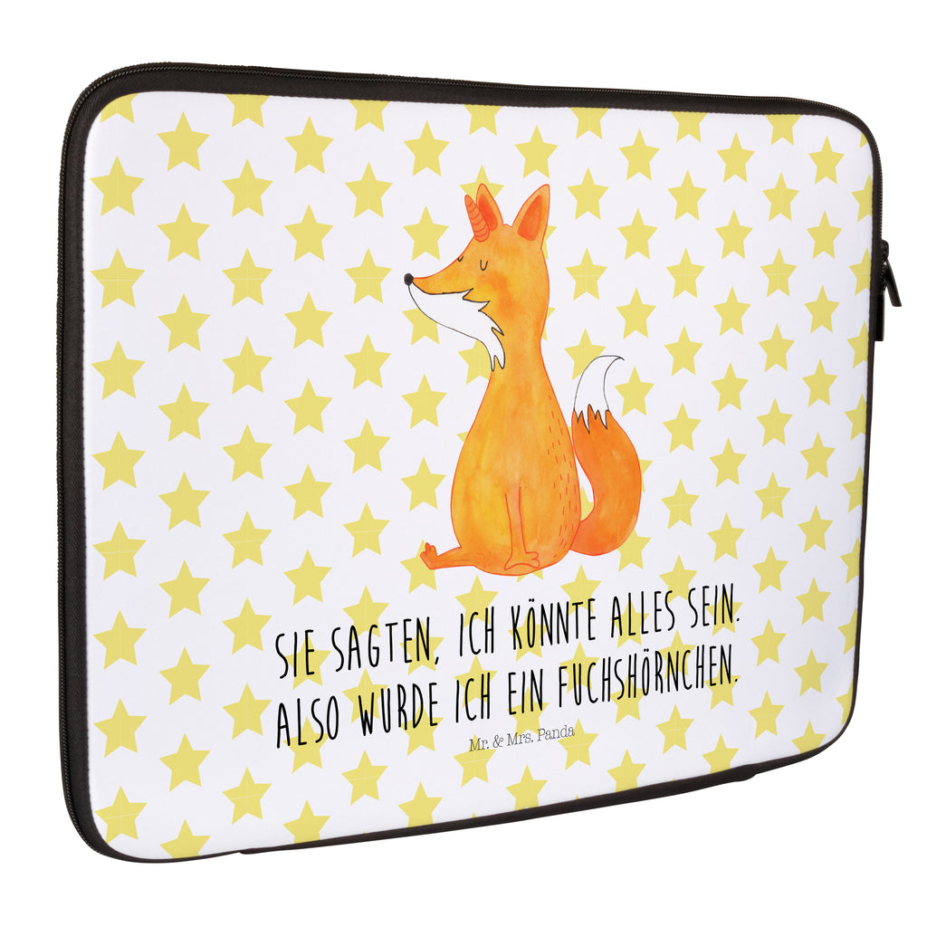 Notebook Tasche Fuchshörnchen Wunsch Notebook Tasche, Laptop, Computertasche, Tasche, Notebook-Tasche, Notebook-Reisehülle, Notebook Schutz, Einhorn, Einhörner, Einhorn Deko, Pegasus, Unicorn, Fuchs, Unicorns, Fuchshörnchen, Fuchshorn, Foxycorn, Füchse