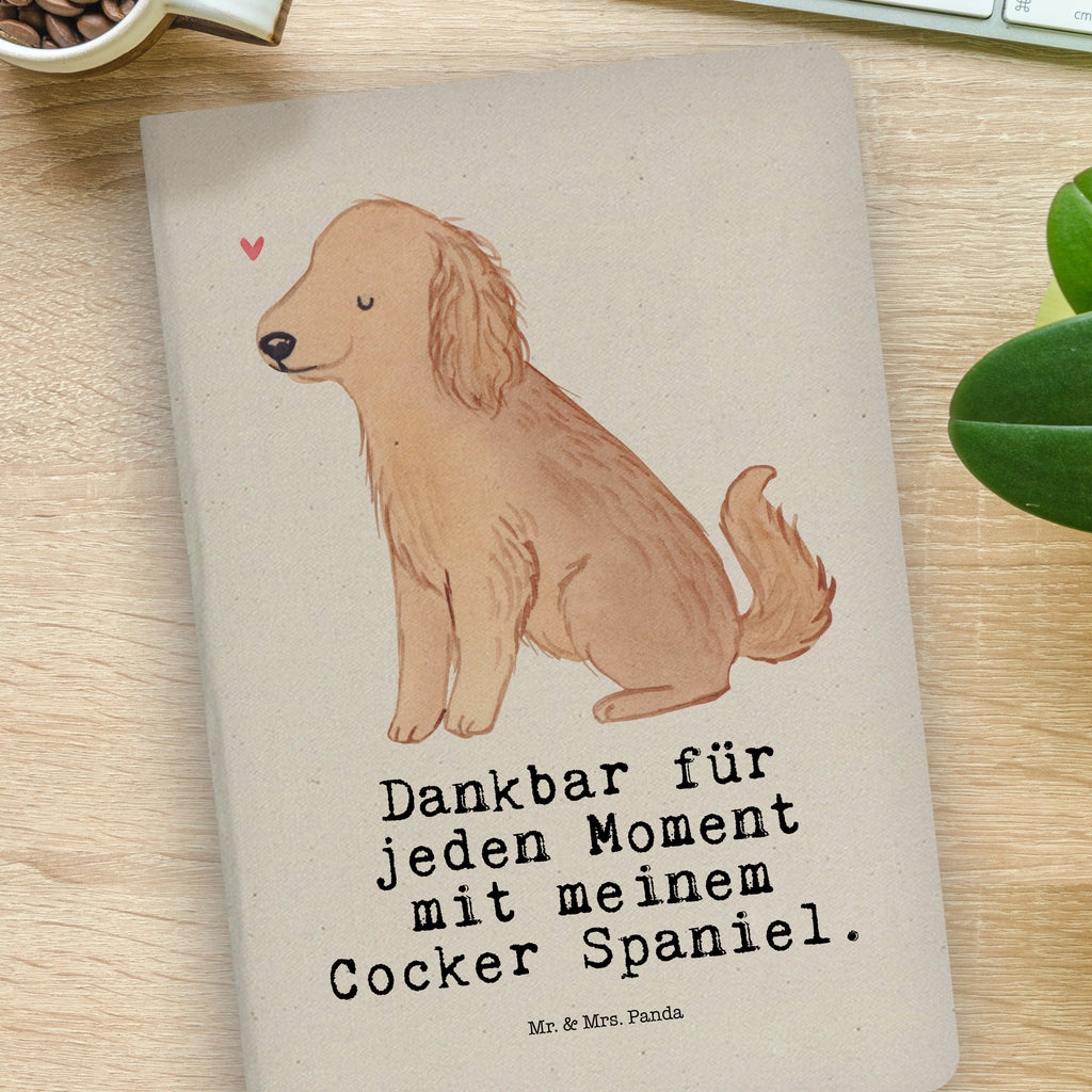 Baumwoll Notizbuch Cocker Spaniel Moment Notizen, Eintragebuch, Tagebuch, Notizblock, Adressbuch, Journal, Kladde, Skizzenbuch, Notizheft, Schreibbuch, Schreibheft, Hund, Hunderasse, Rassehund, Hundebesitzer, Geschenk, Tierfreund, Schenken, Welpe, Englische Cockerspaniel, Cocker Spaniel